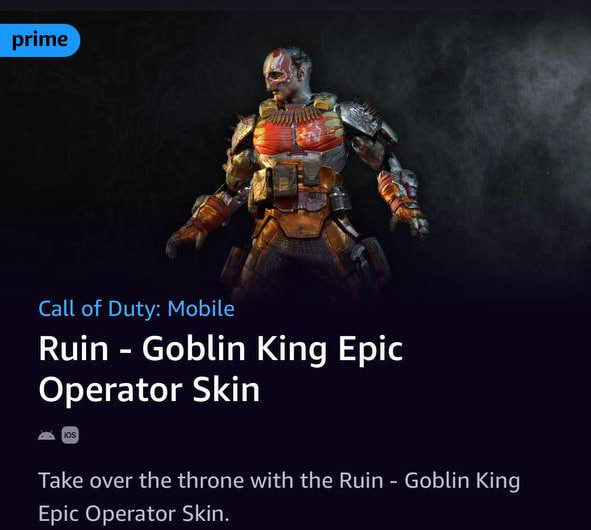 خرید پرایم اسکین KING کالاف دیوتی